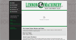 Desktop Screenshot of lennonmachinery.com